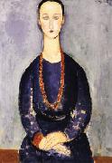 Amedeo Modigliani Woman with Red Necklace oil painting picture wholesale